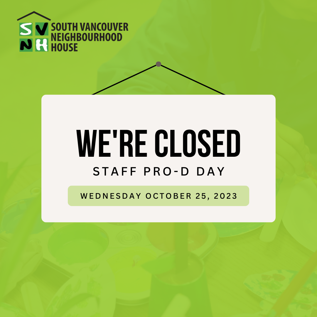 SVNH Closure – Wednesday, October 25 2023
